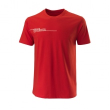 Wilson Tennis Tshirt Team II Tech Crew 2021 red Men